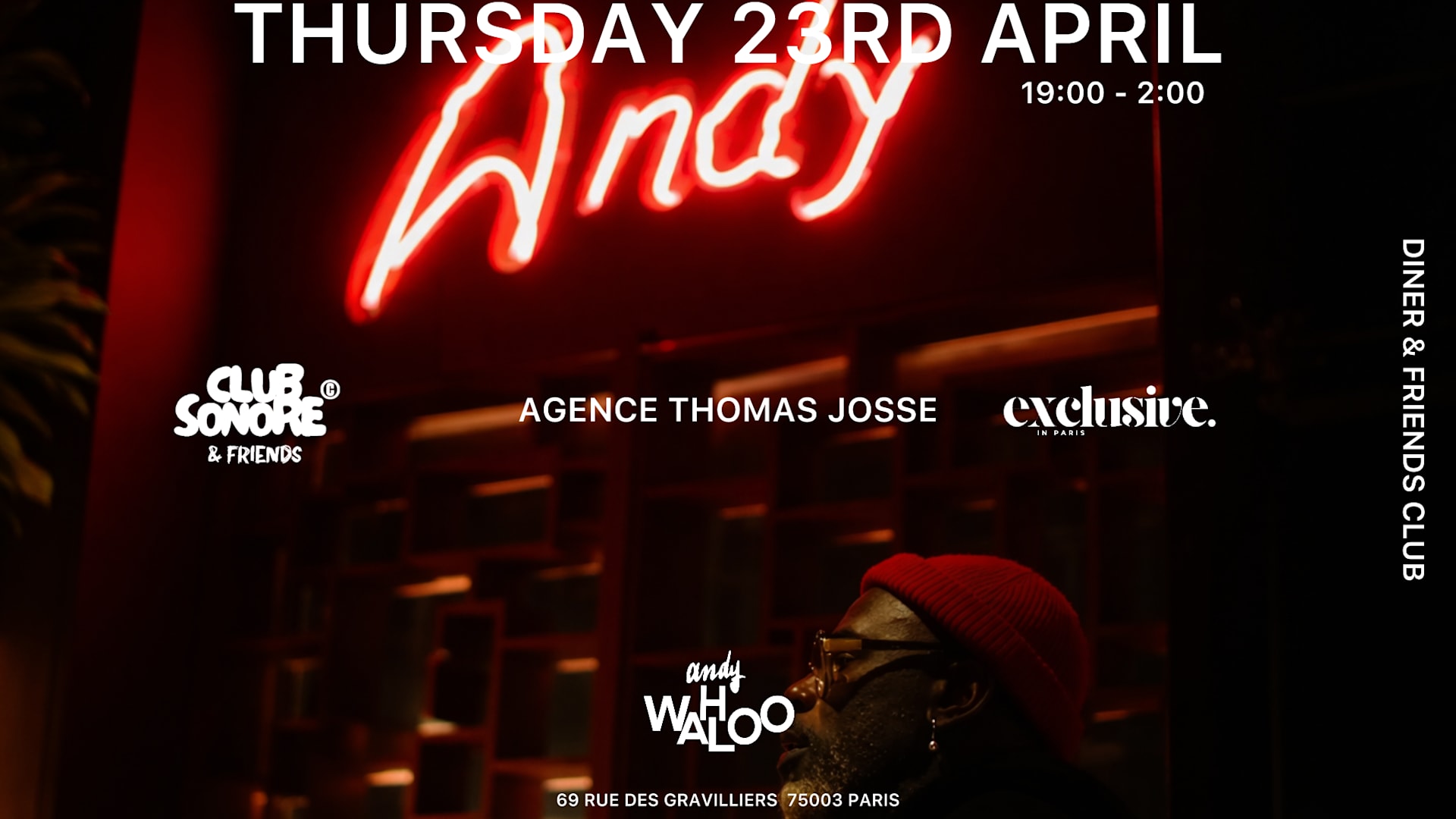 Club Sonore Paris - Exclusive In Paris & Friends-Andy Wahloo Cover