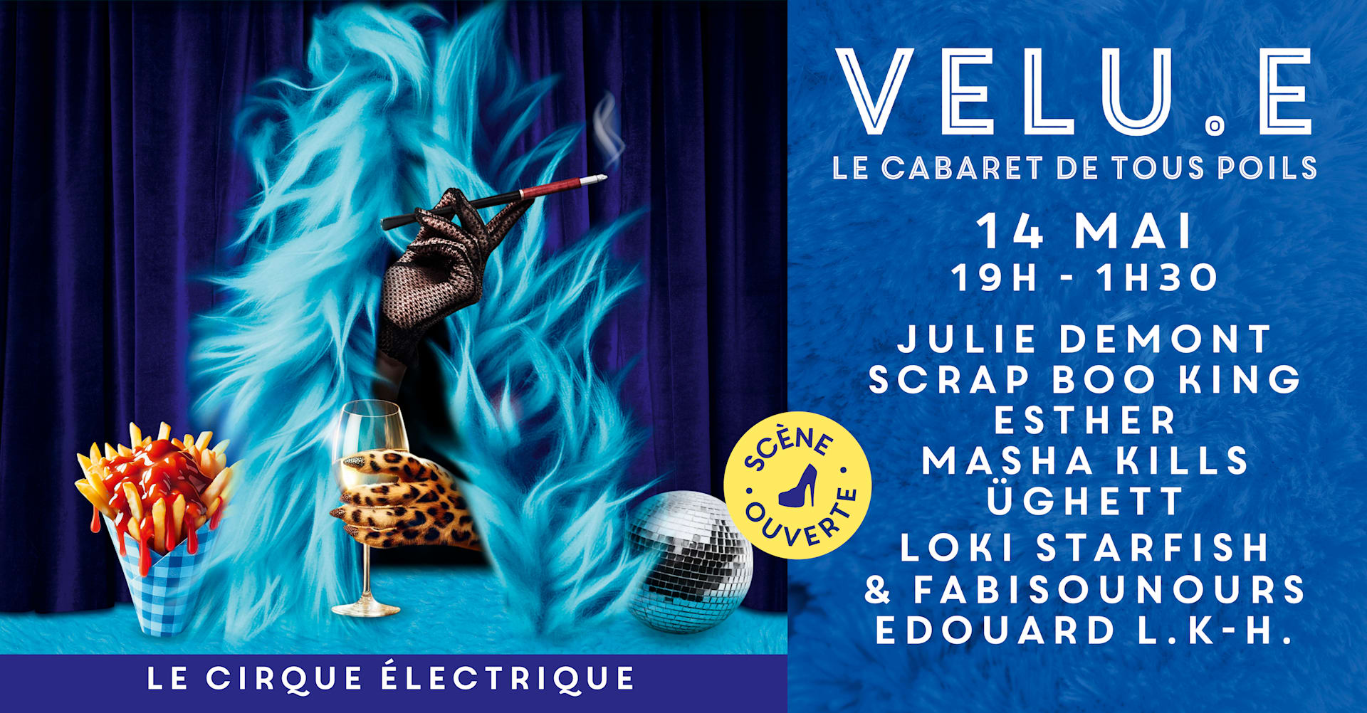 Velu.E - Cabaret & Afterwork - Le Cirque Électrique Cover