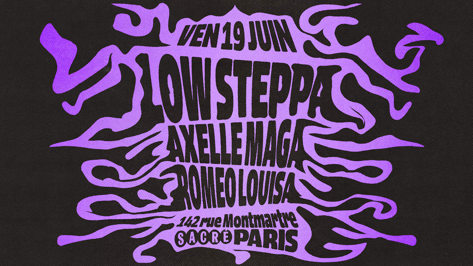 Sacré Présente : Low Steppa, Axelle Maga, Romeo Louisa Cover