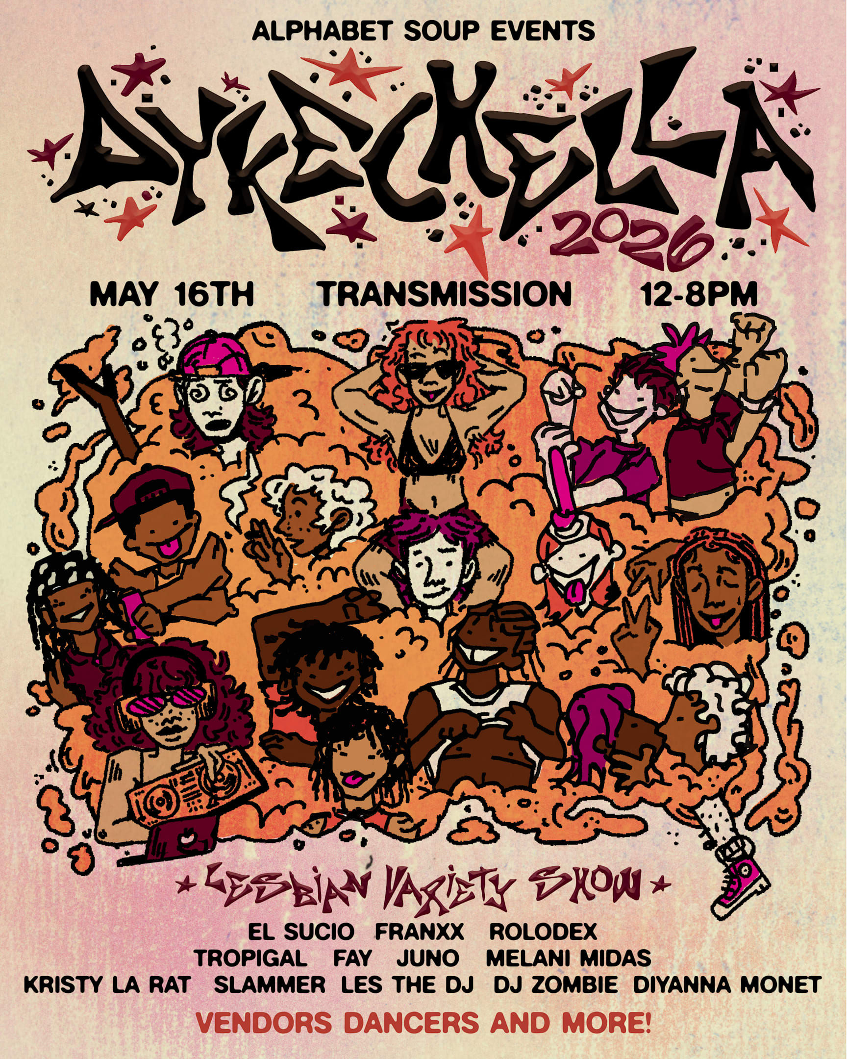 Alphabet Soup Pres. Dykechella Cover