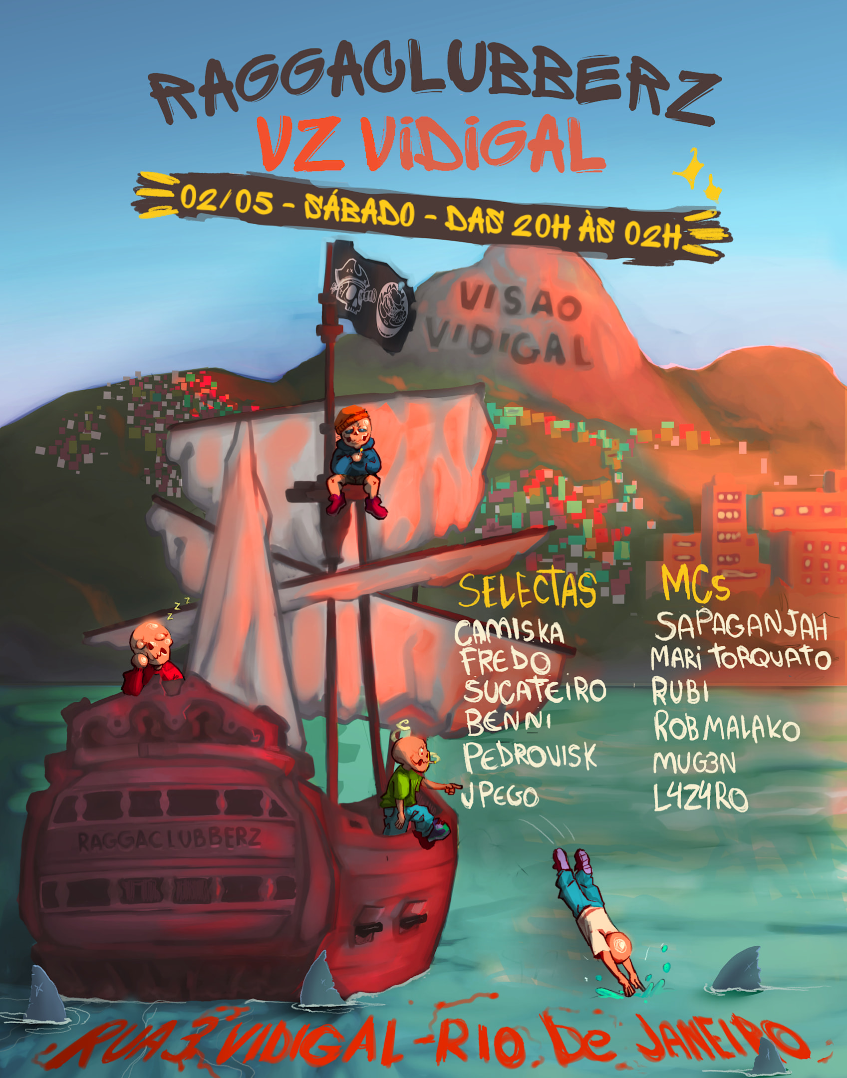 Raggaclubberz Vz Vidigal - Rj Cover