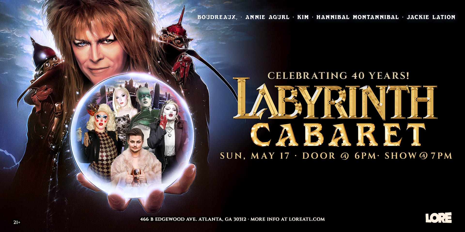 The Labyrinth Drag Dinner (40 Year Anniversary!) Cover