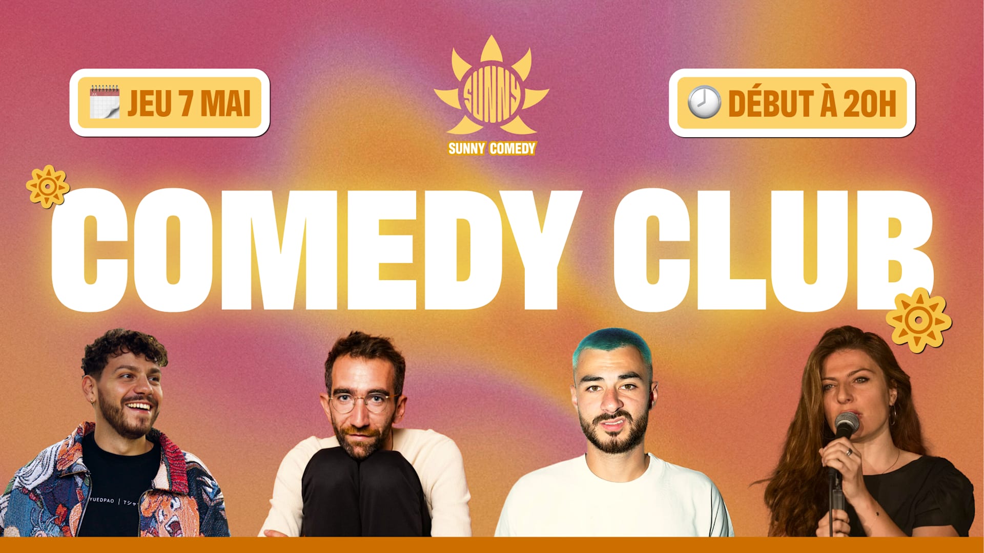 Sunny Comedy Club À The People (Julien Vinh, Bedou, Sandra) Cover
