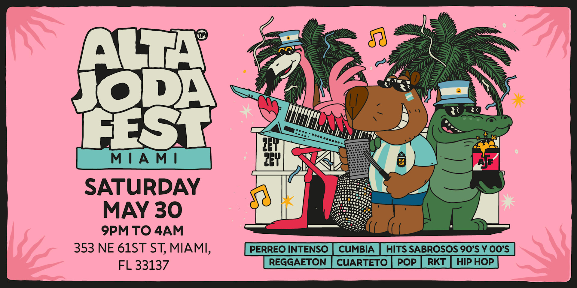 Alta Joda Fest Miami - Usa’S Only Traveling Argentina Party! Cover