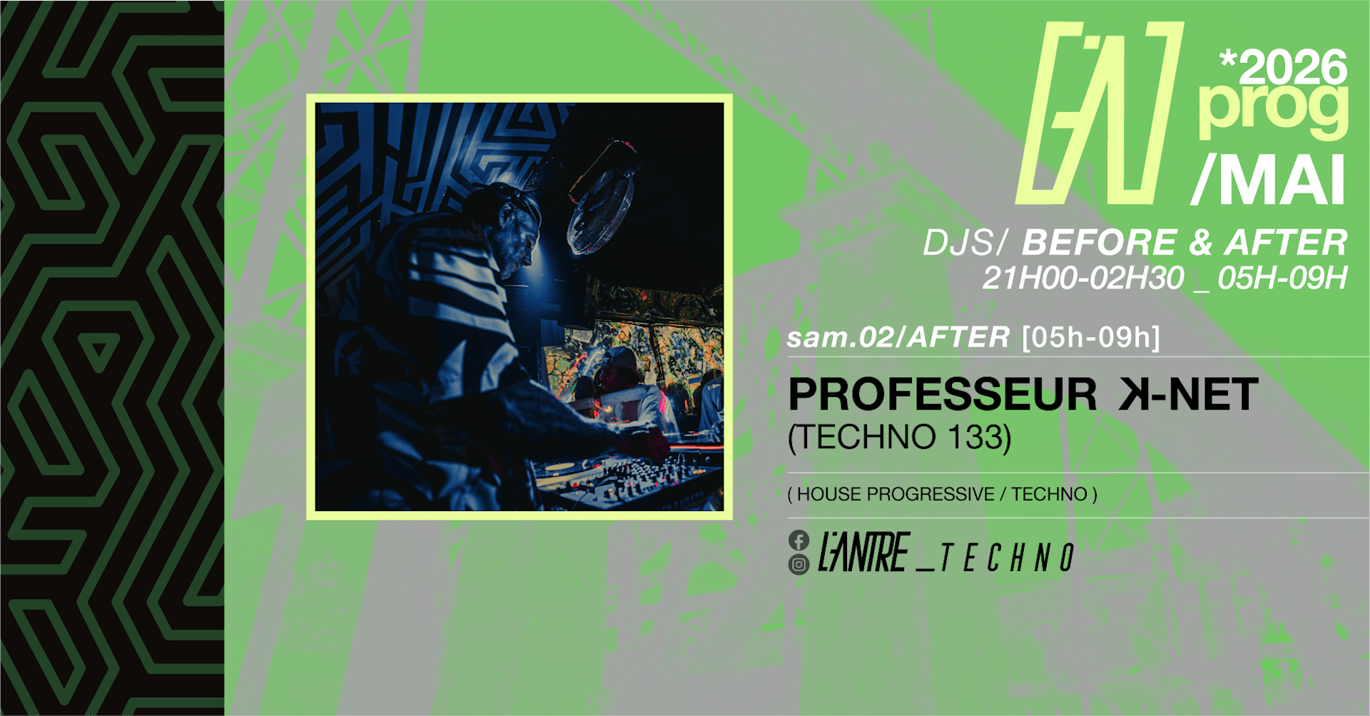 Professeur K-Net Techno 133 Cover