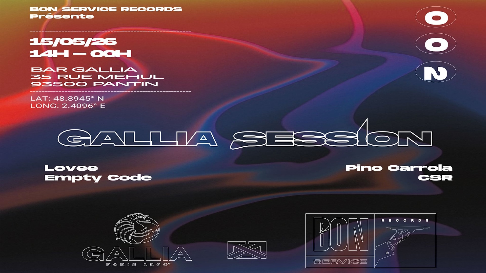 Bon Service Records @Bar Gallia Cover