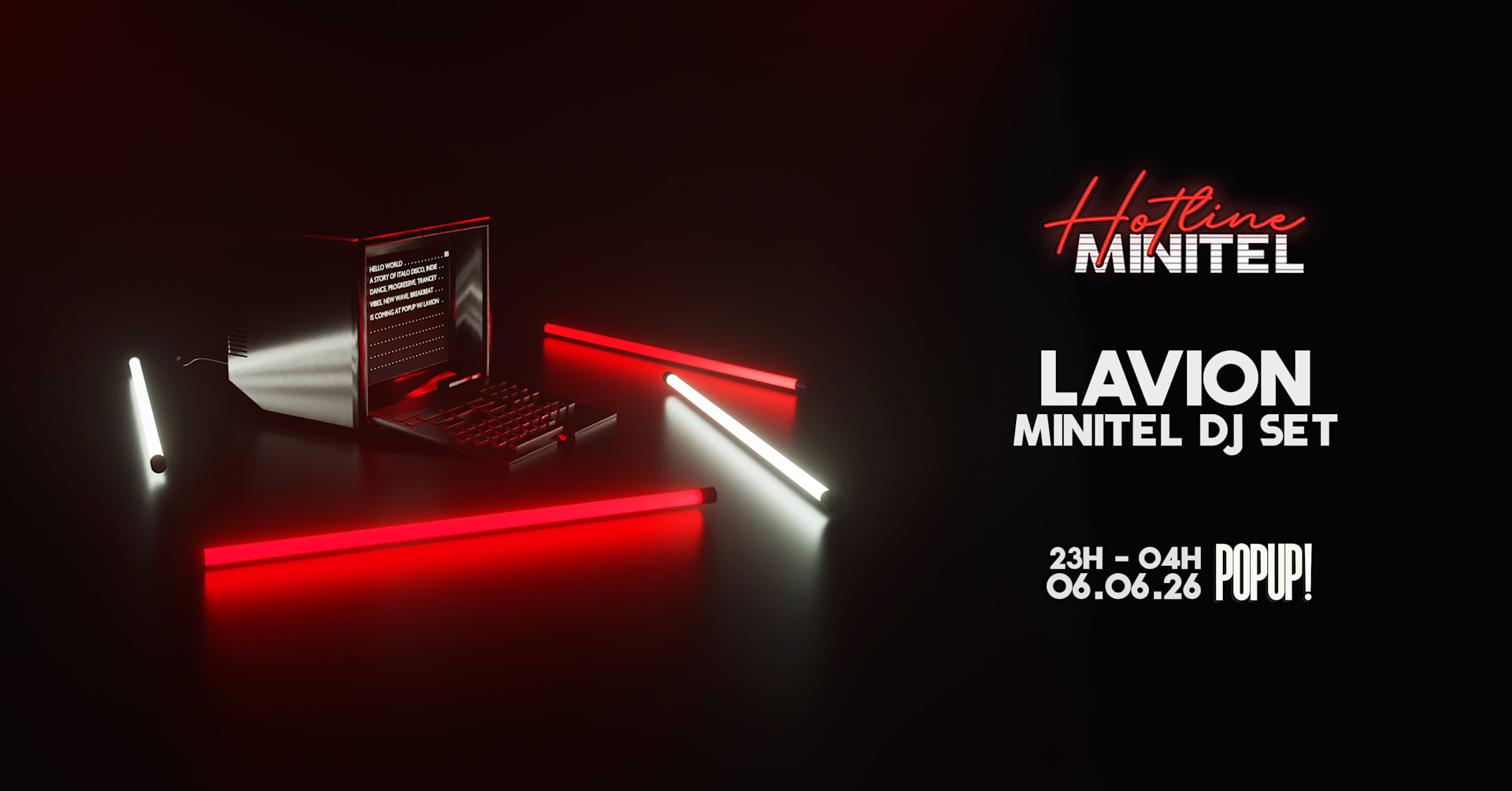 Hotline By Minitel : Lavion + Minitel Cover