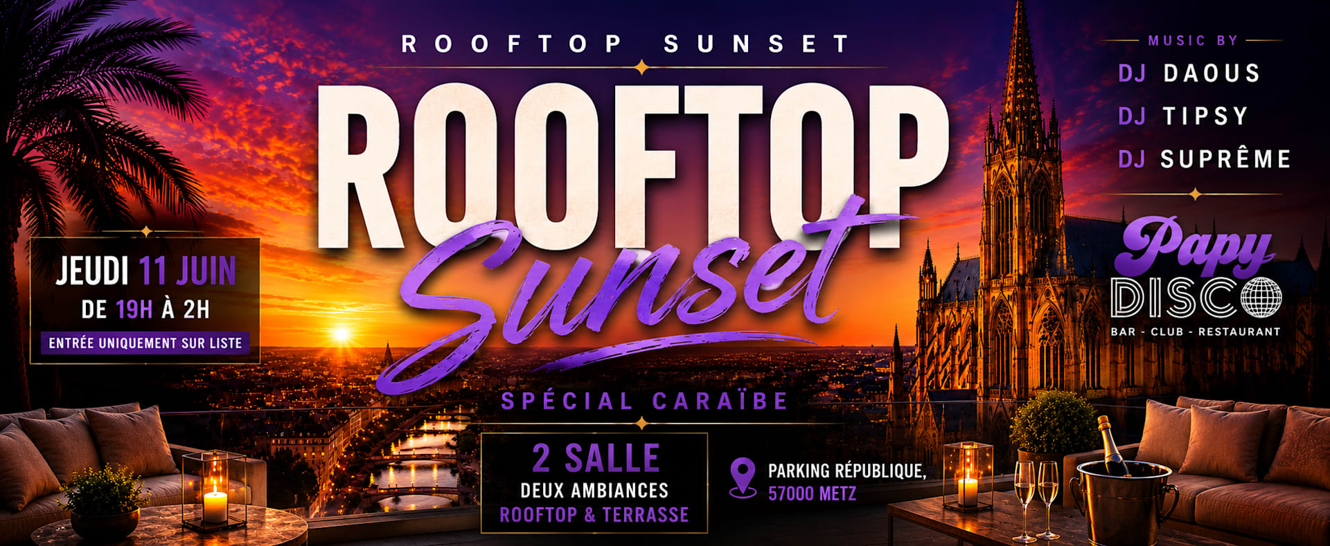 Rooftop Sunset Cover