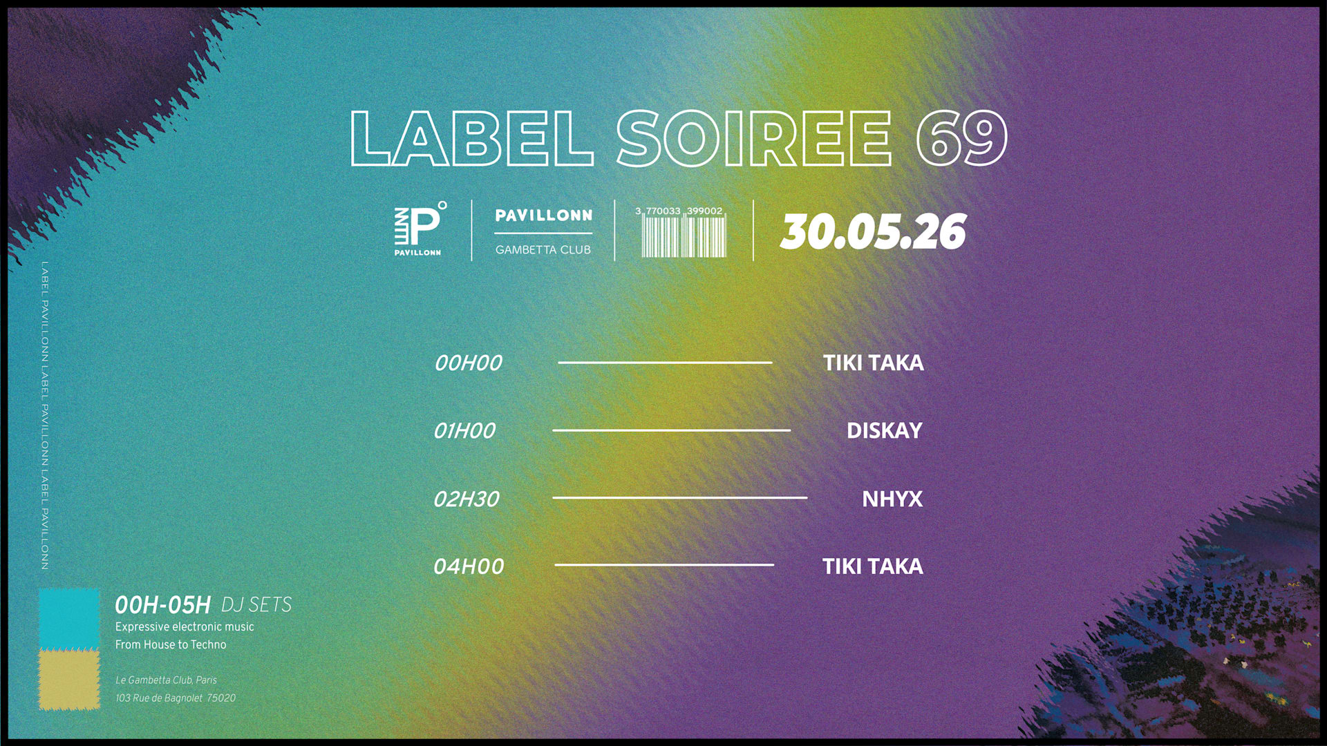 Pavillonn Label Soirée Club Cover