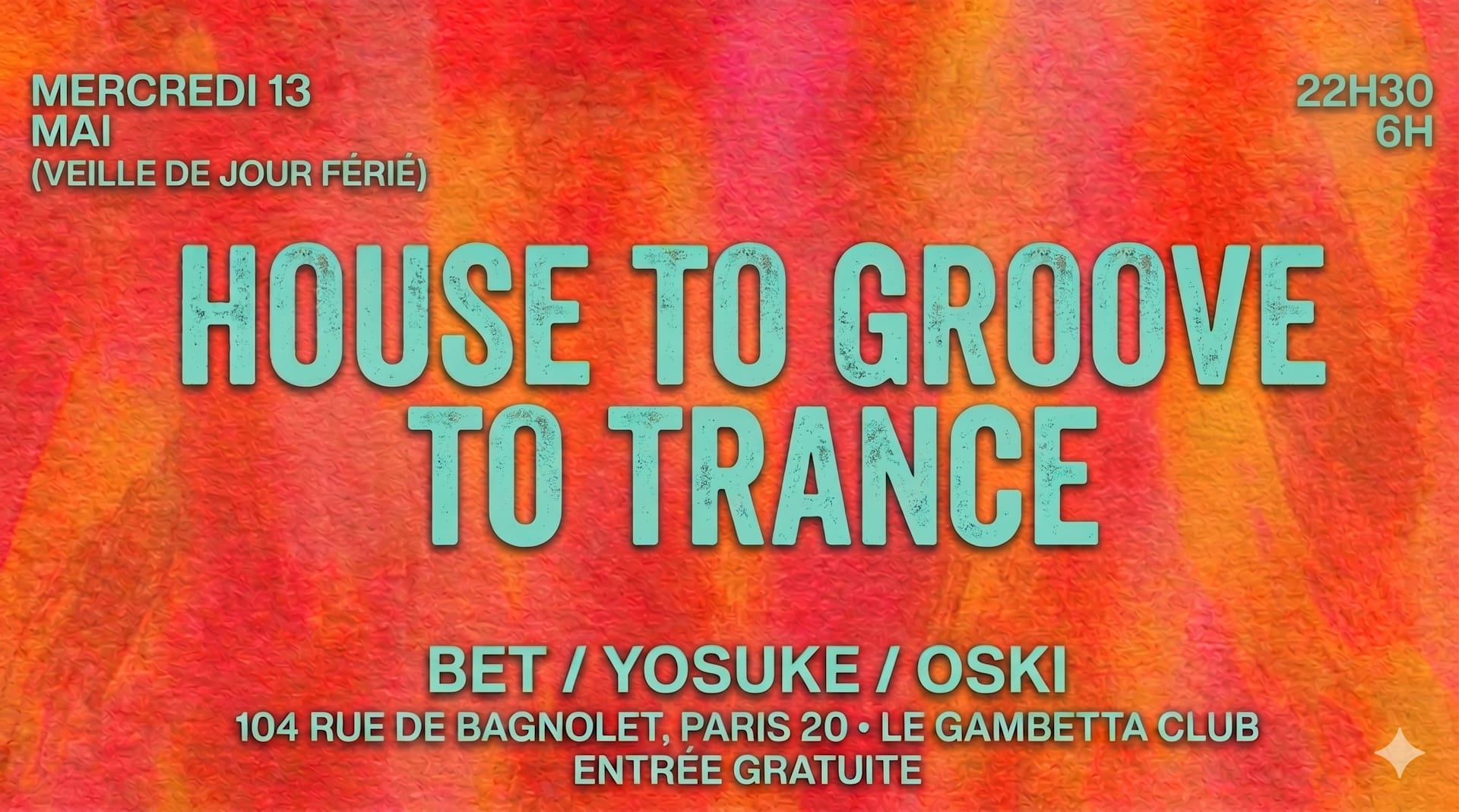 House To Groove To Trance (Veille De Jour Férié) Cover