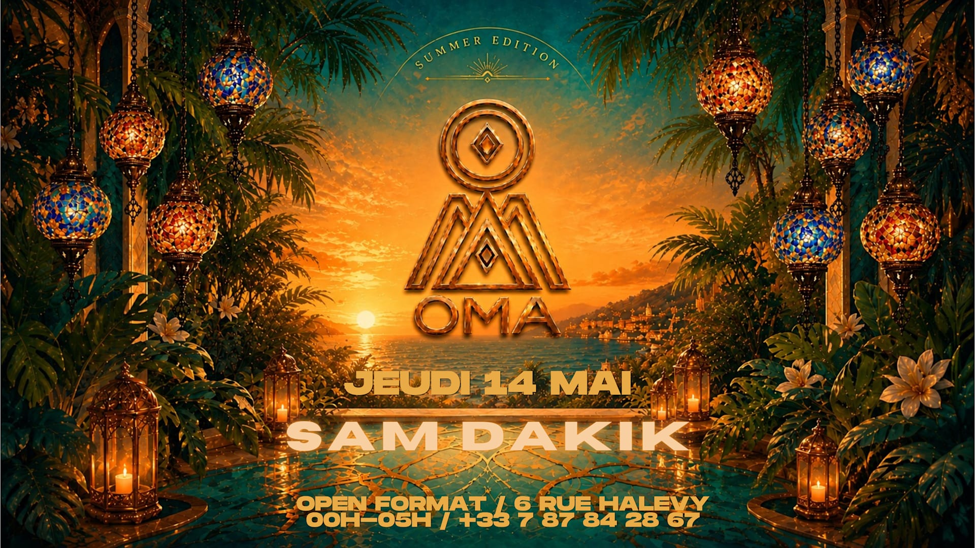 Oma Club -  Jeu 14/05 - Sam Dakik Cover