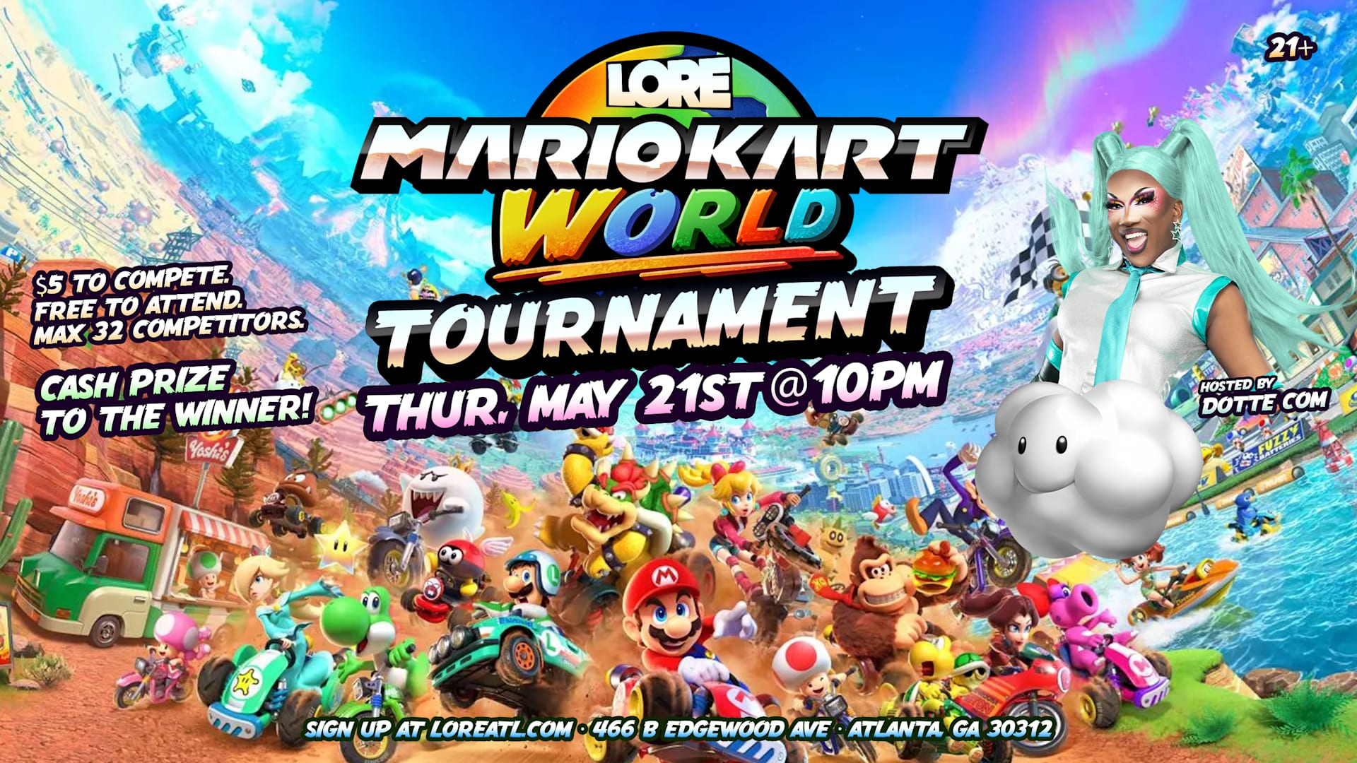 Mario Kart World! Tournament Cover