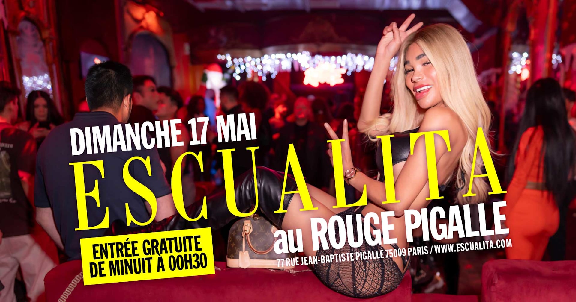 Escualita La Soiree Dimanche Au Rouge Pigalle Paris Cover