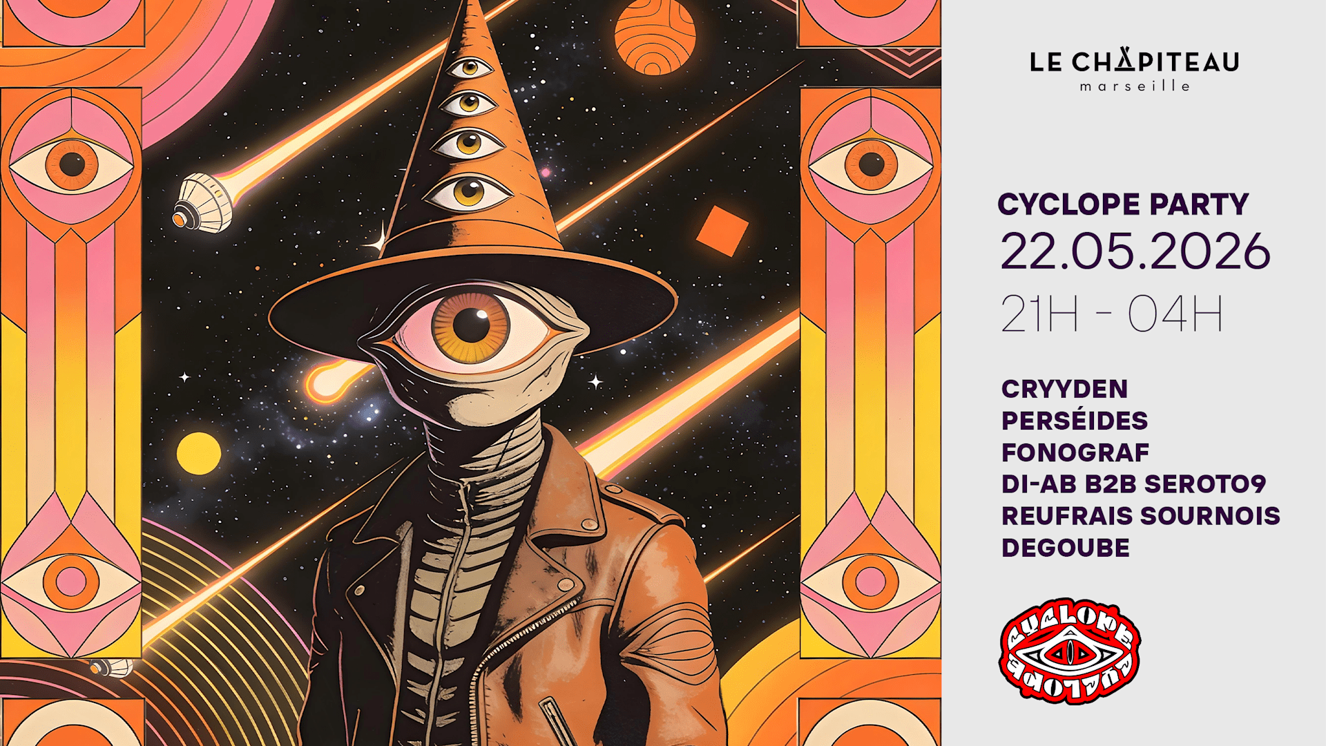 Cyclope Party/ Cryyden, Perséides, Fonograf & More Cover