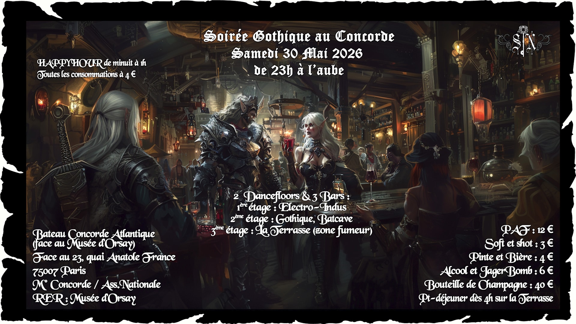 Soirée Gothique À Concorde-Dernière De La Saison Cover