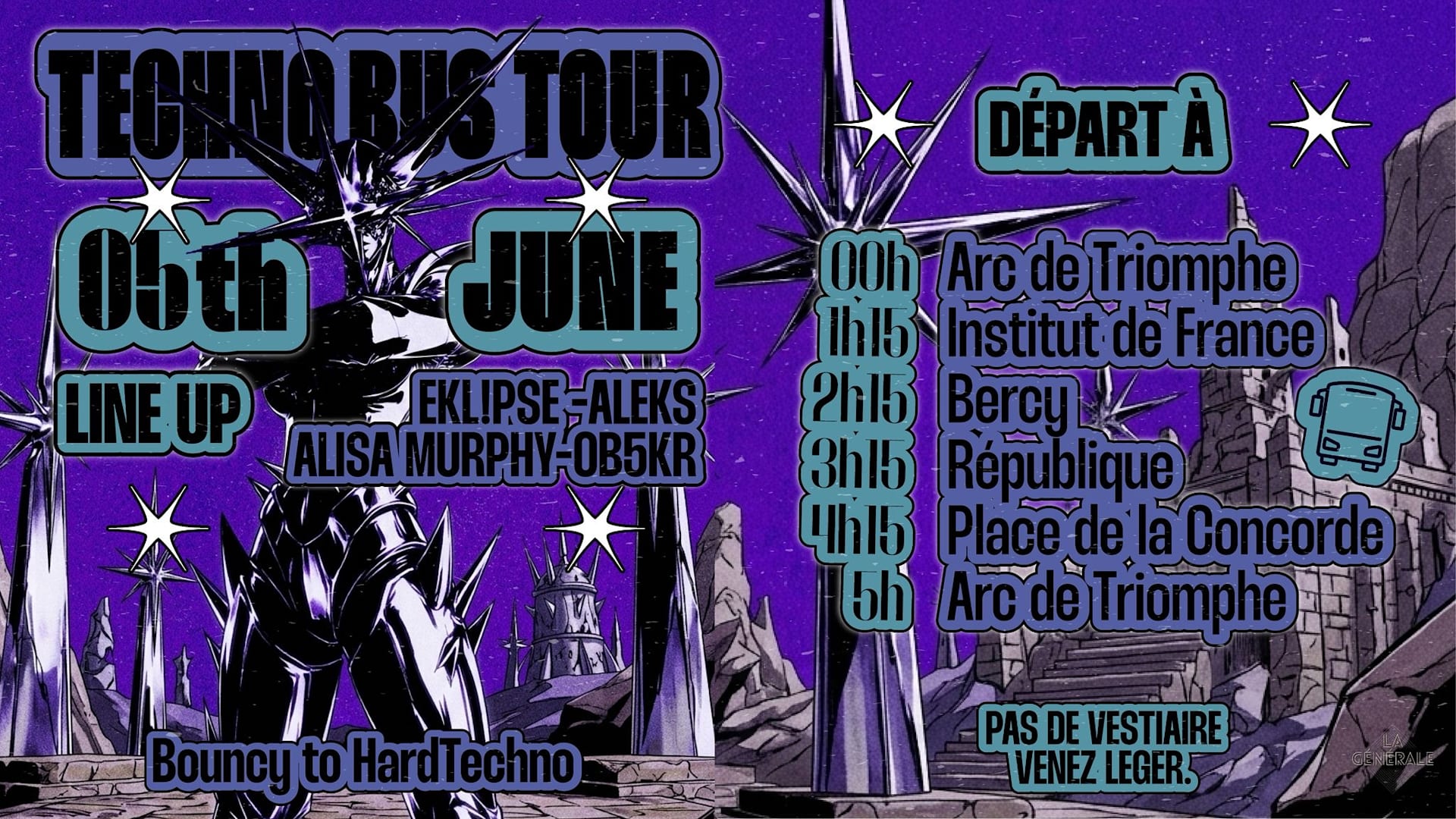 Techno Bus La Générale Cover