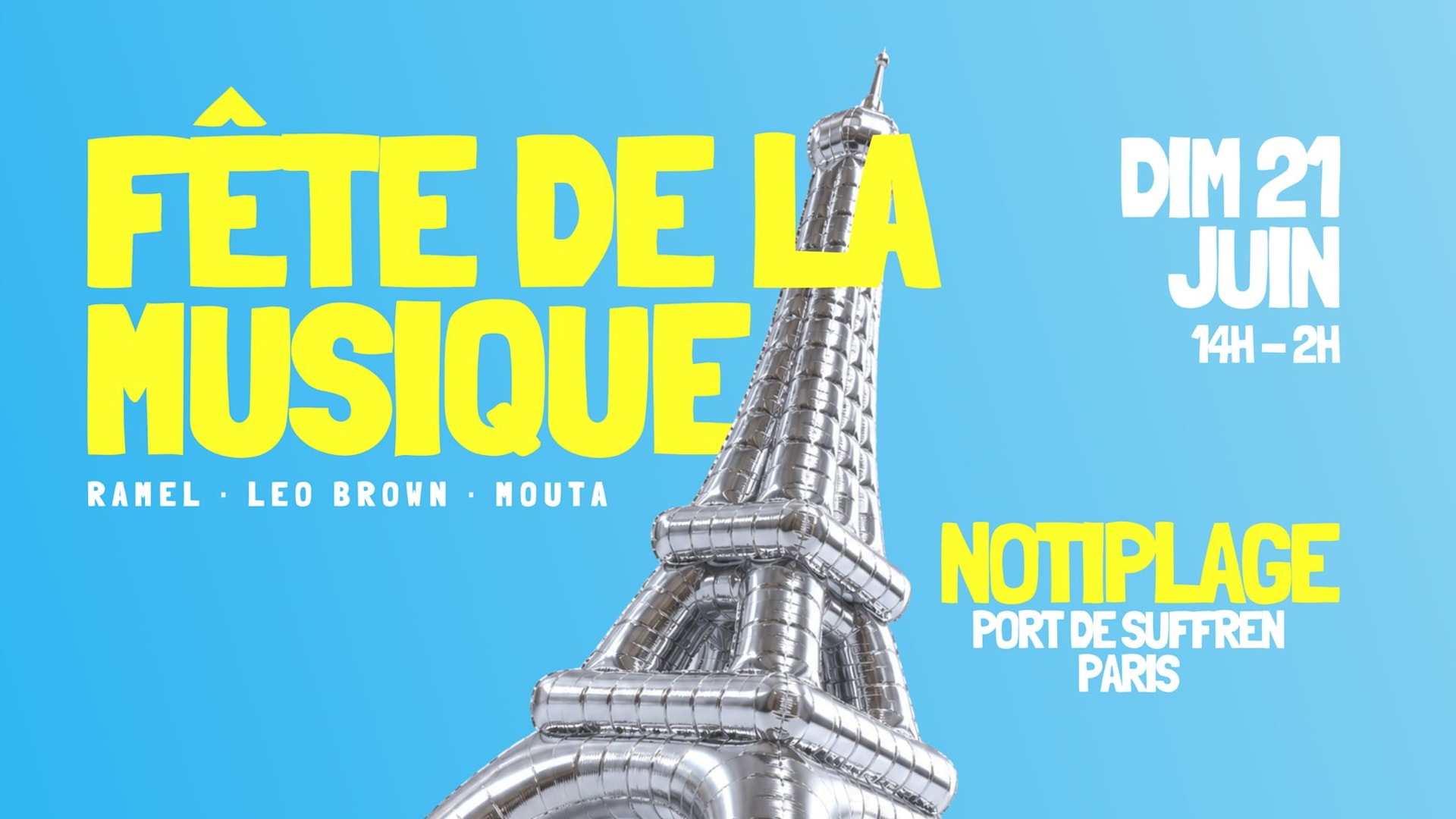 Fête De La Musique 2026 - Noti Plage Cover
