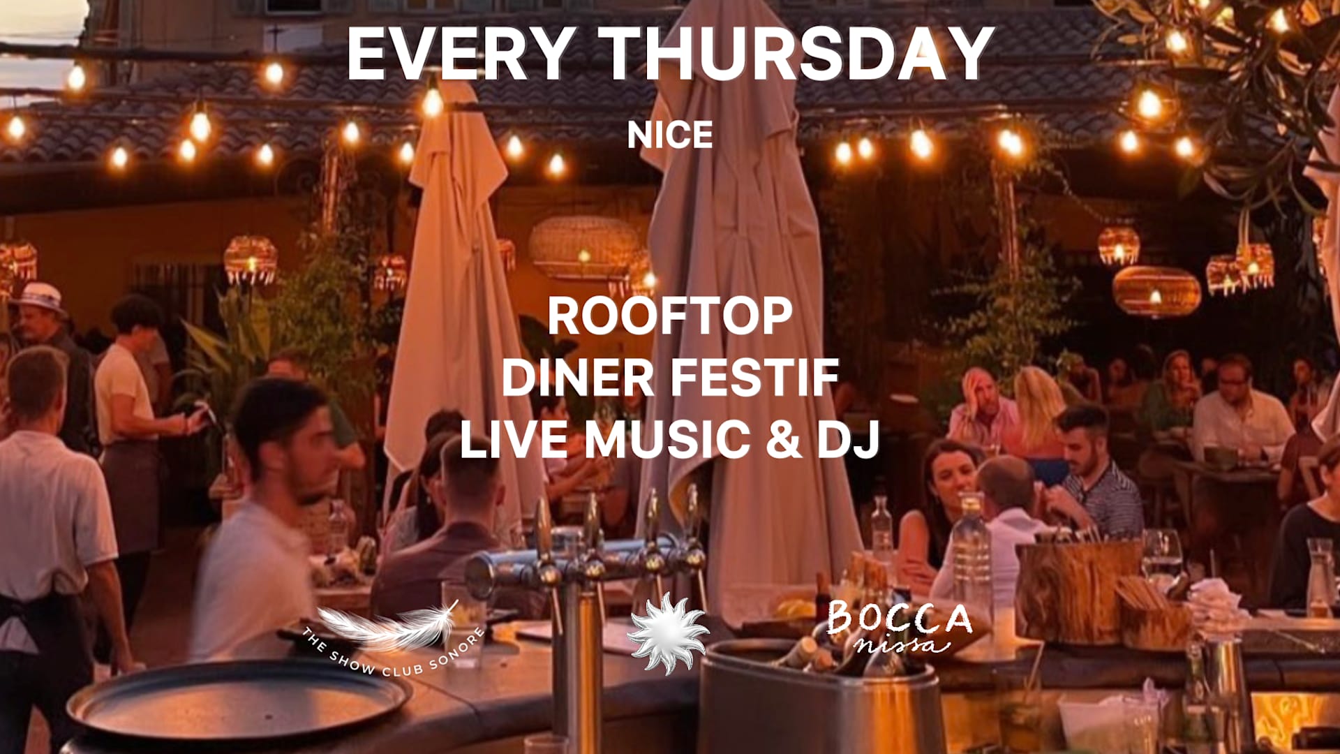 Rooftop X The Show Club Sonore X  Bocca Nissa X Thur 16 June Cover