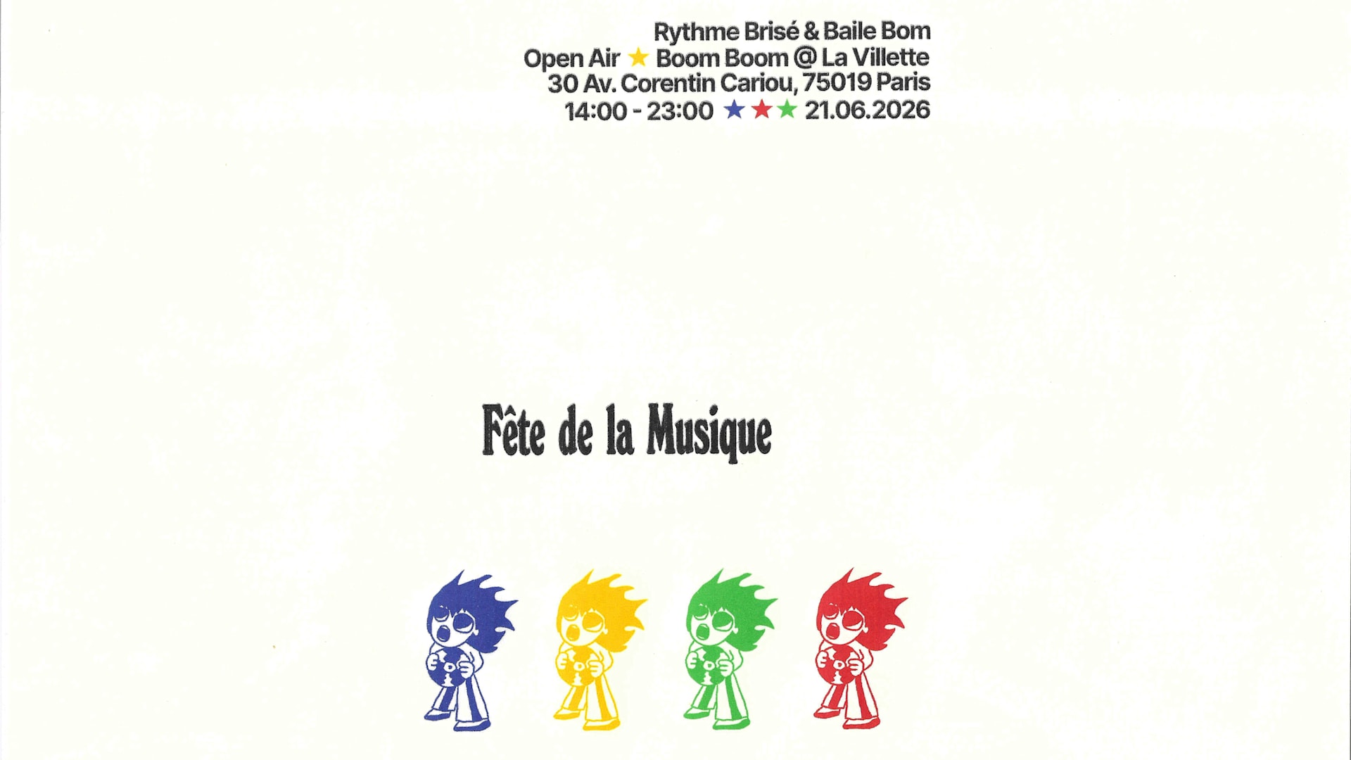 Open Air La Villette | Rythme Brisé & Baile Bom Cover