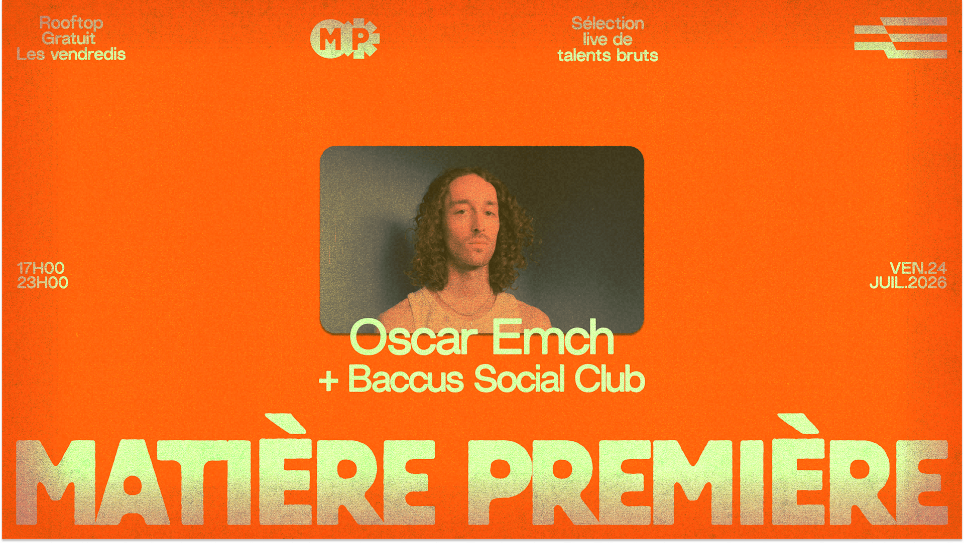 Matière Première 05 : Oscar Emch + Baccus Social Club Cover