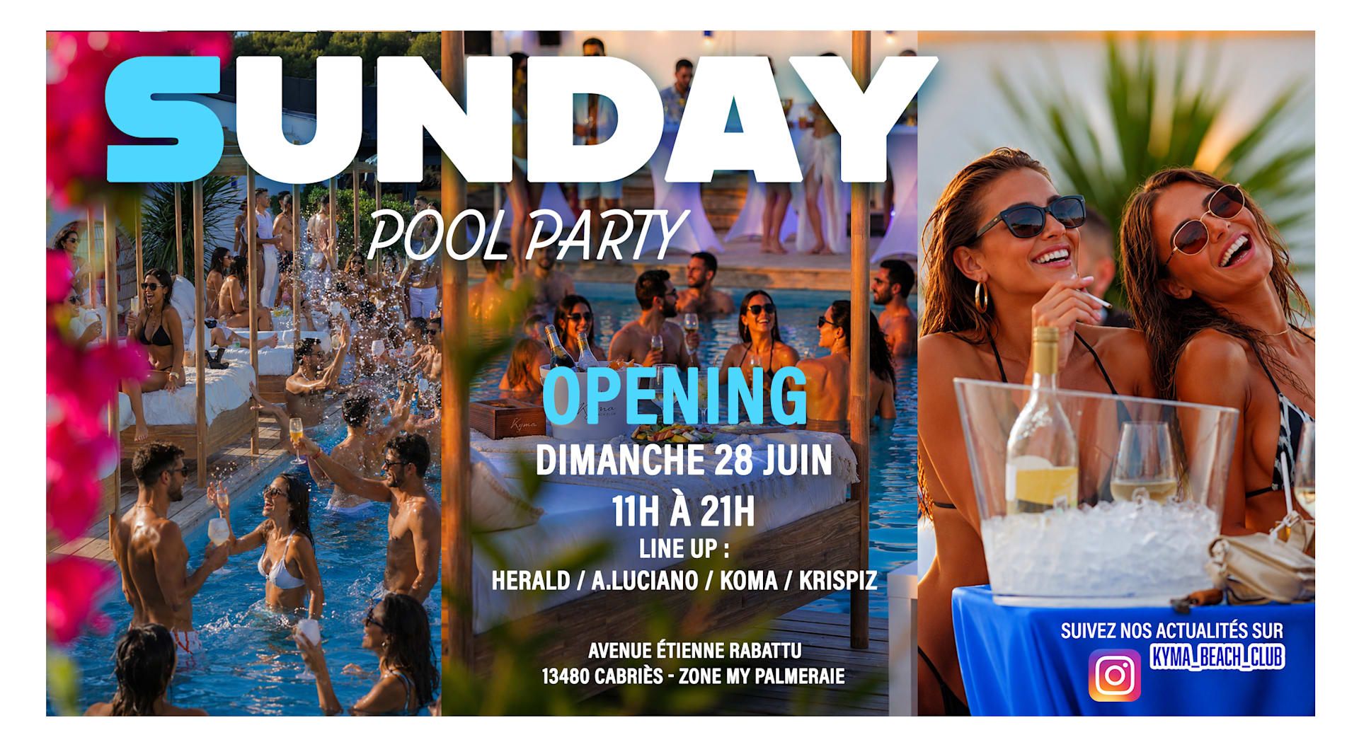 Sunday Pool Party @ Kyma Beach Club Cover