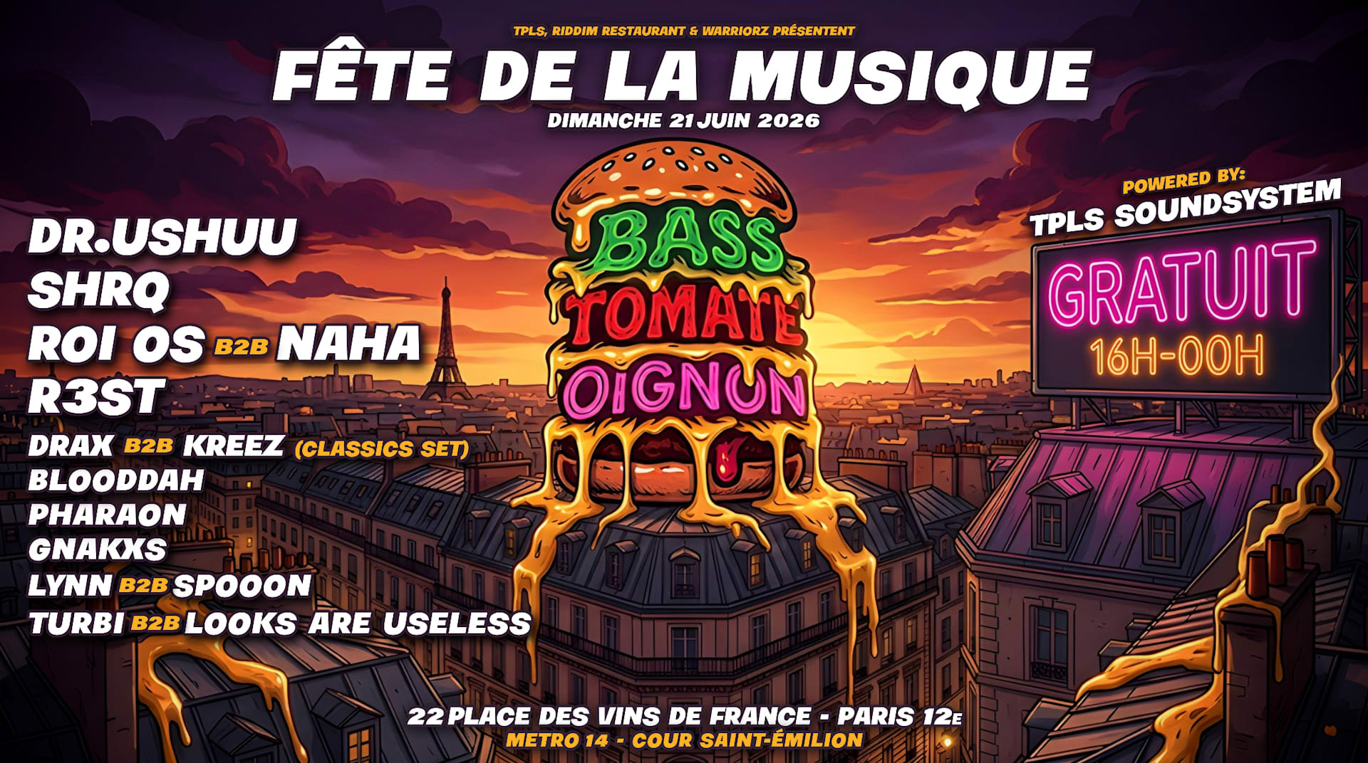 Bass Tomate Oignon - Fête De La Musique 2026 Cover