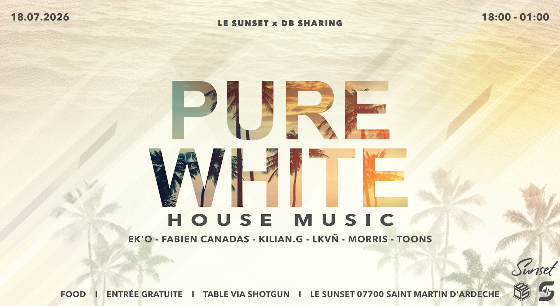 Le Sunset X Db Sharing - Pure White Cover