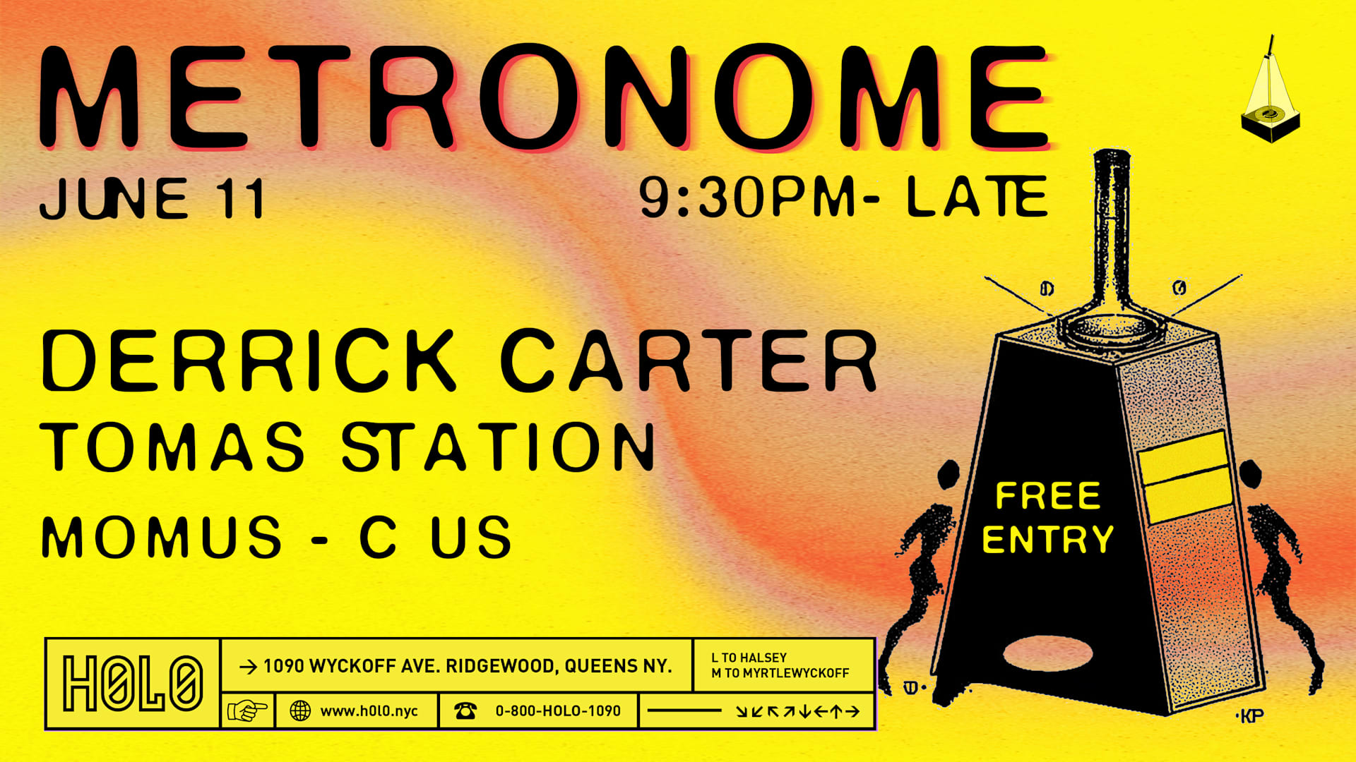Metronome Presents Derrick Carter @ H0l0 Cover