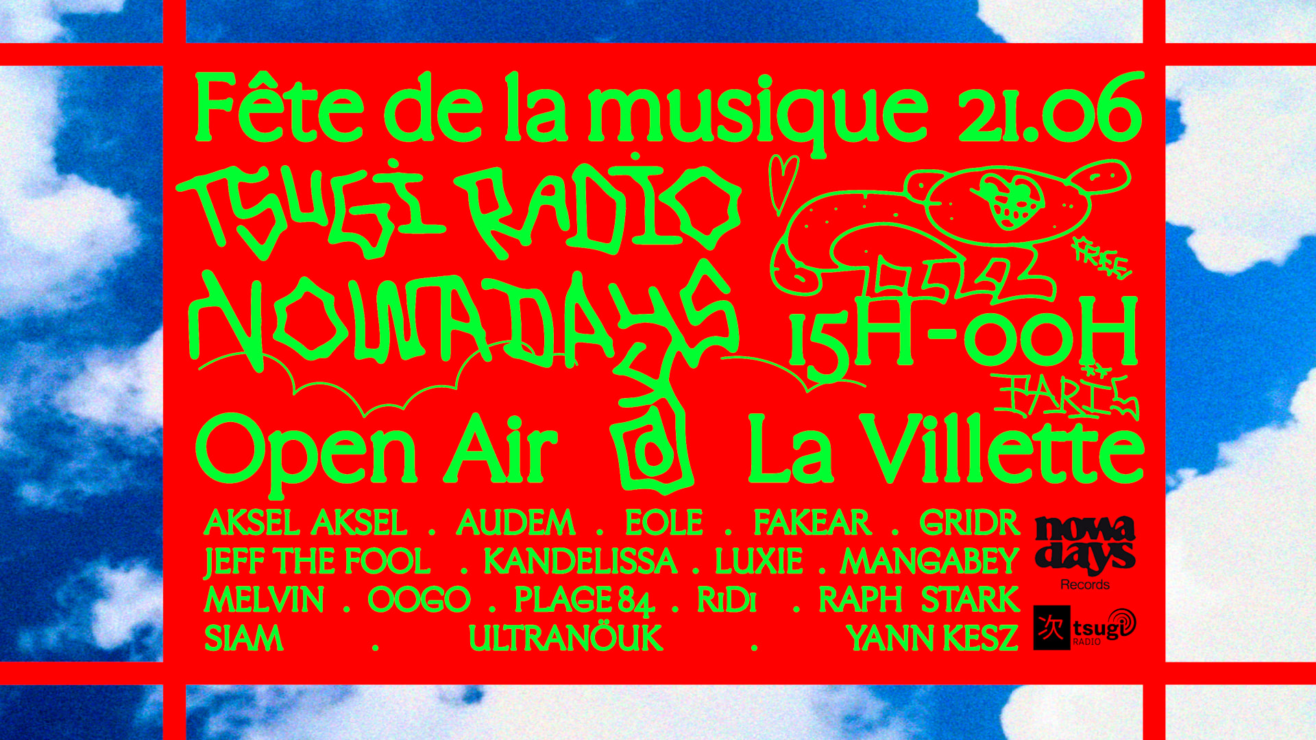 Tsugi Radio X Nowadays @ La Villette (Fête De La Musique) Cover