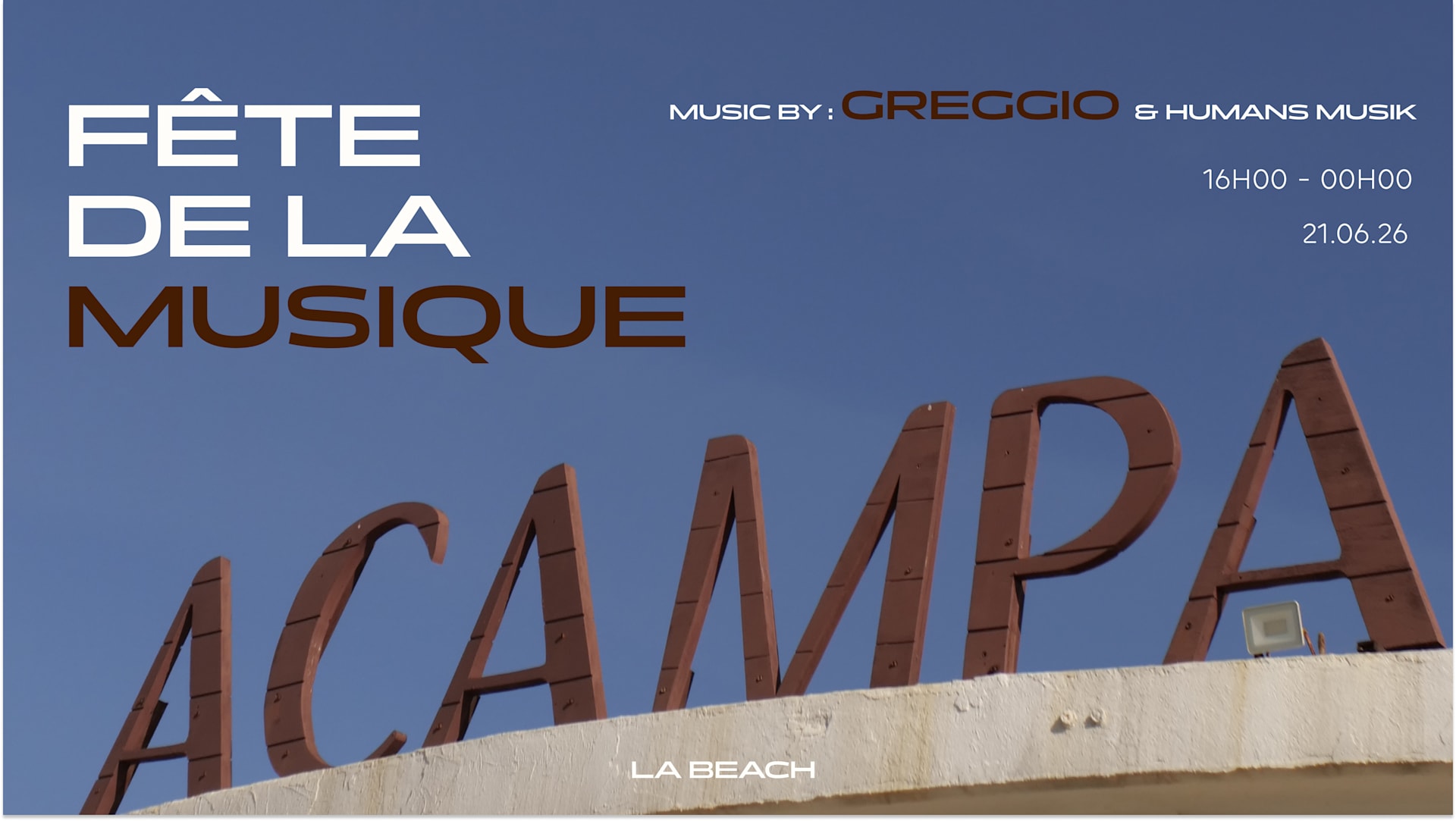 Fête De La Musique - Acampa Cover