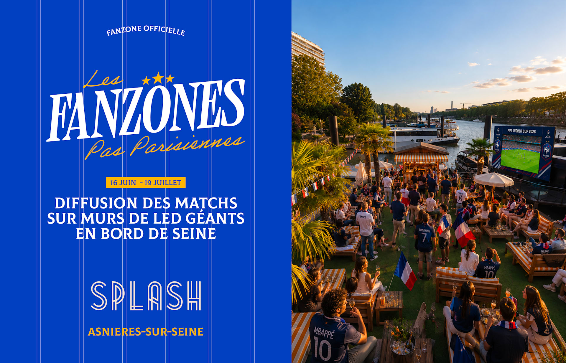 Allez Les Bleus ! | Fan Zone @Splash Asnières Cover
