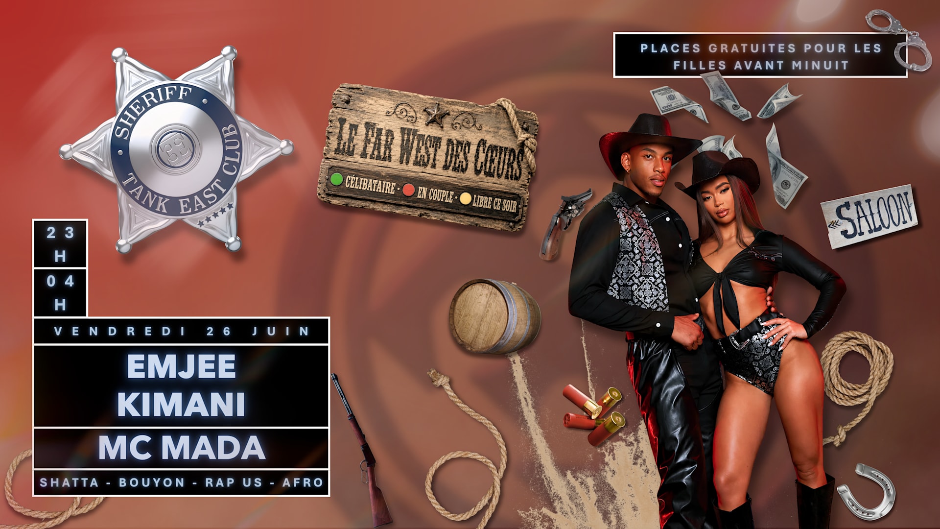 Le Far West Des Coeurs - Kimani, Emjee & MC Mada Cover