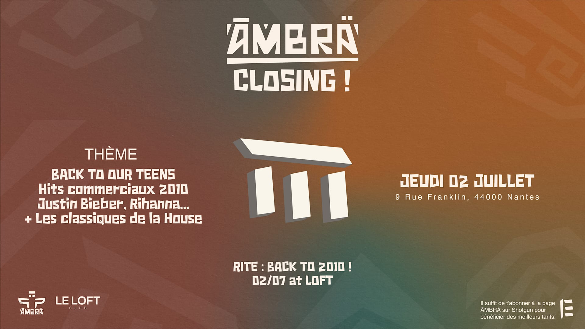 Closing : Back To 2010 ! Cover