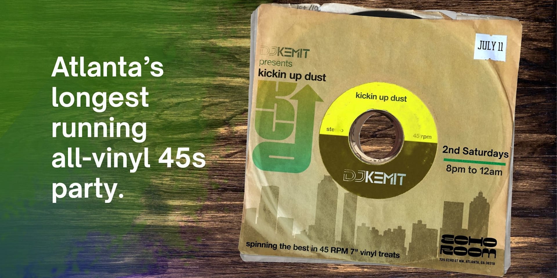 Dj Kemit Presents Kickin Up Dust July 11 2026 Cover