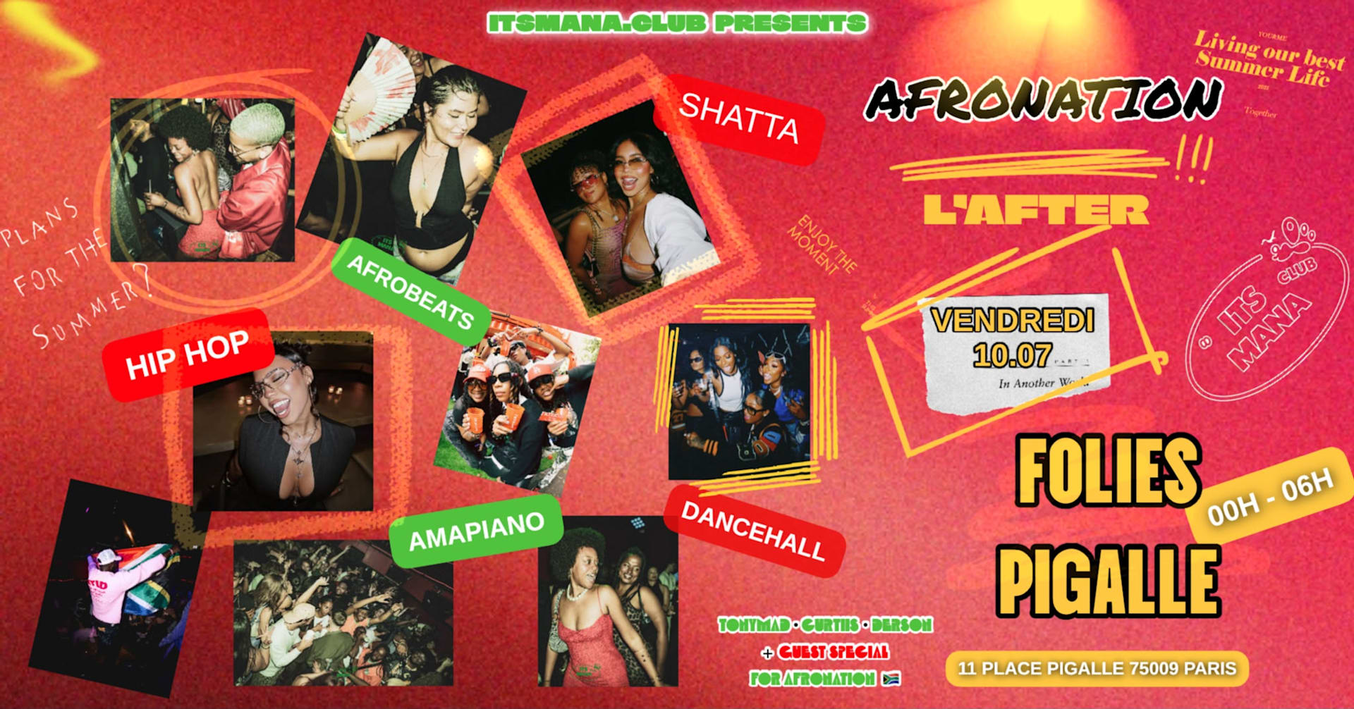 After Afronation By Itsmana.Club  - Vendredi 10 Juillet Cover