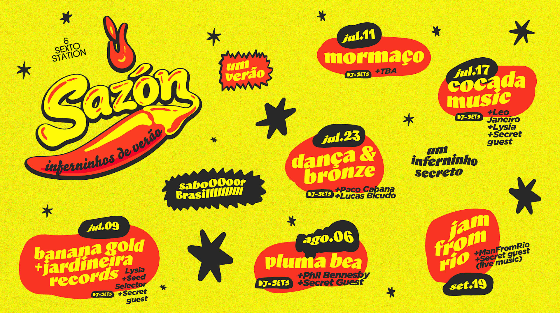 Sazón X Inferninhos De Verão At Sexto Station Cover