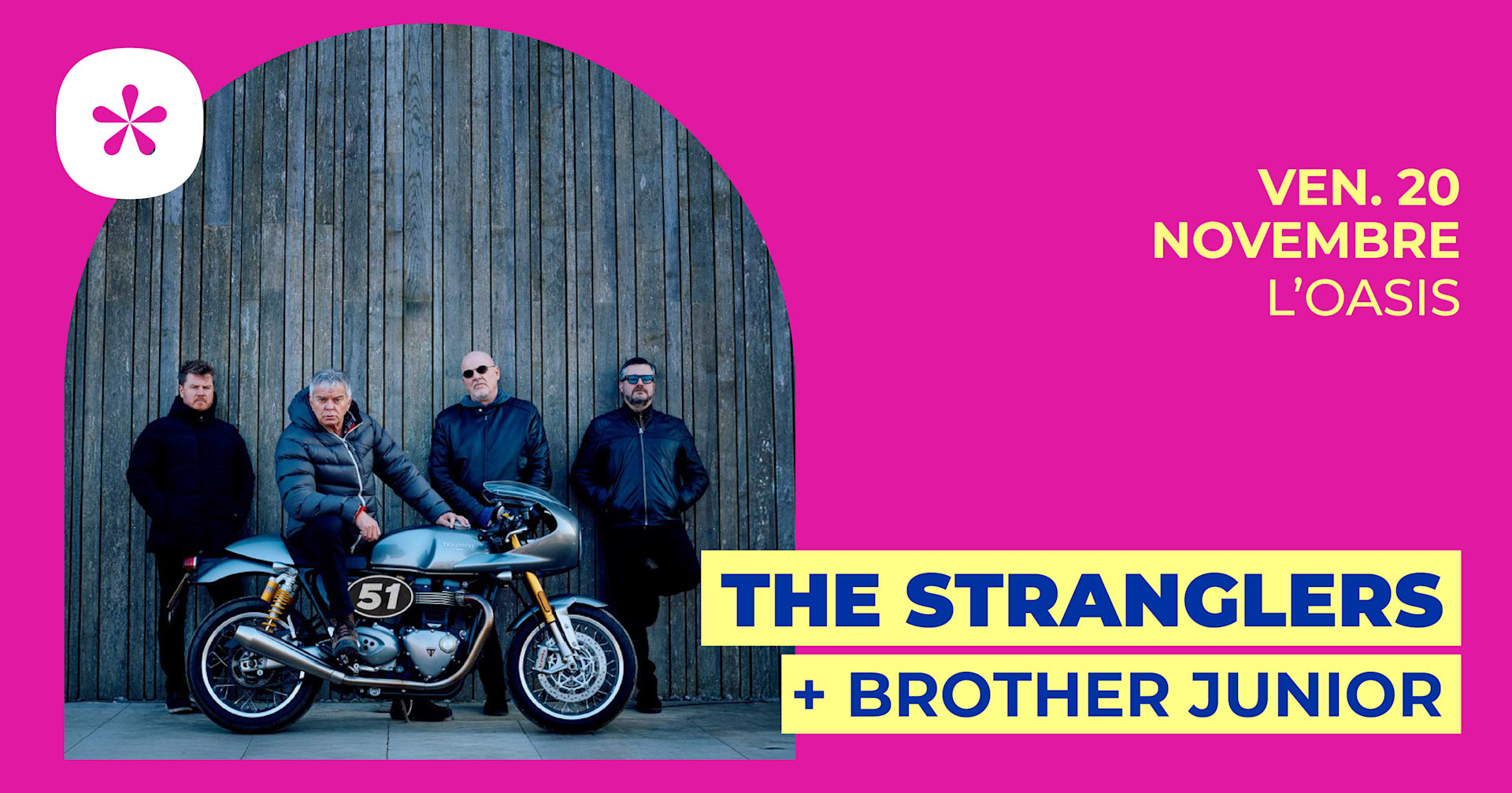 The Stranglers + Brother Junior | L'oasis • Le Mans Cover