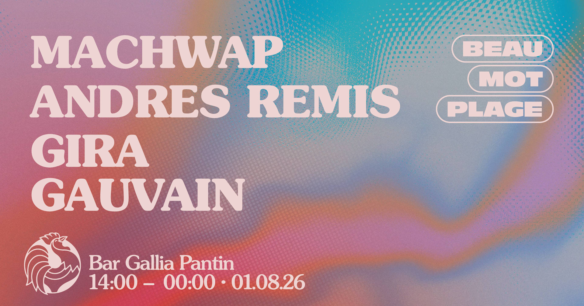 Beau Mot Plage X Bar Gallia : Andres, Machwap, Gauvain, Gira Cover