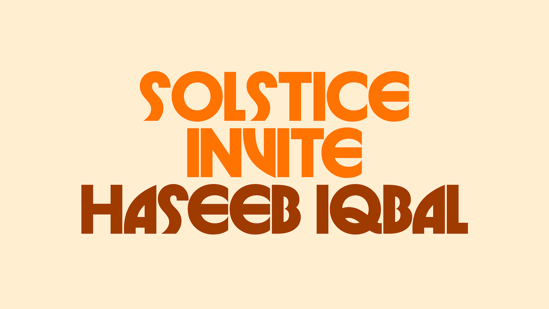 Solstice Invite Haseeb Iqbal Cover
