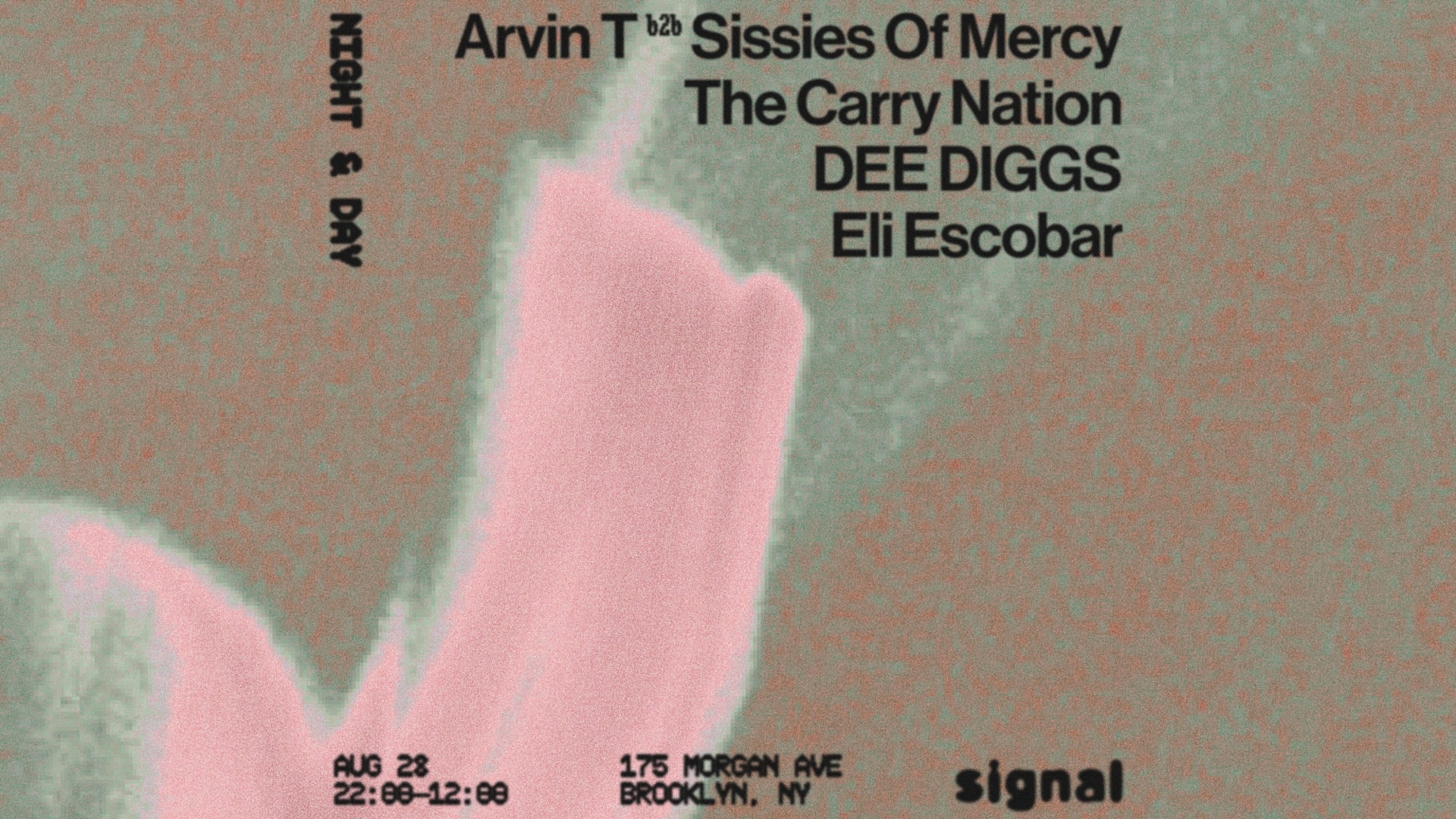Night & Day: Eli Escobar, The Carry Nation, Dee Diggs, Cover