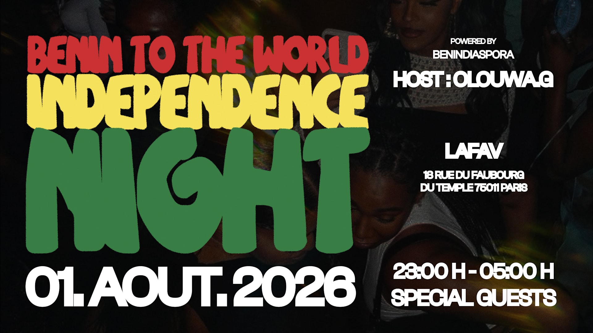 Benin To The World : Independence Night Cover