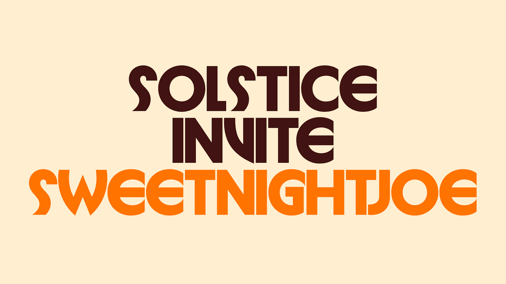 Solstice Invite Sweetnightjoe Cover