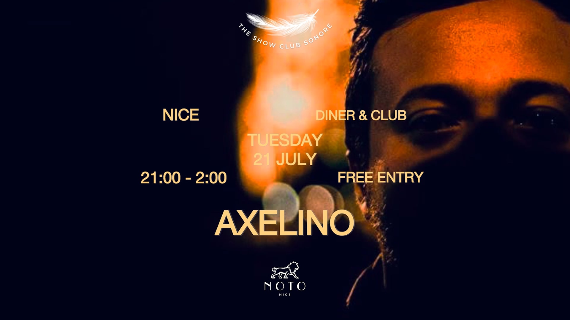 Noto Nice X The Show Club Sonore X Tuesday  21 July Cover