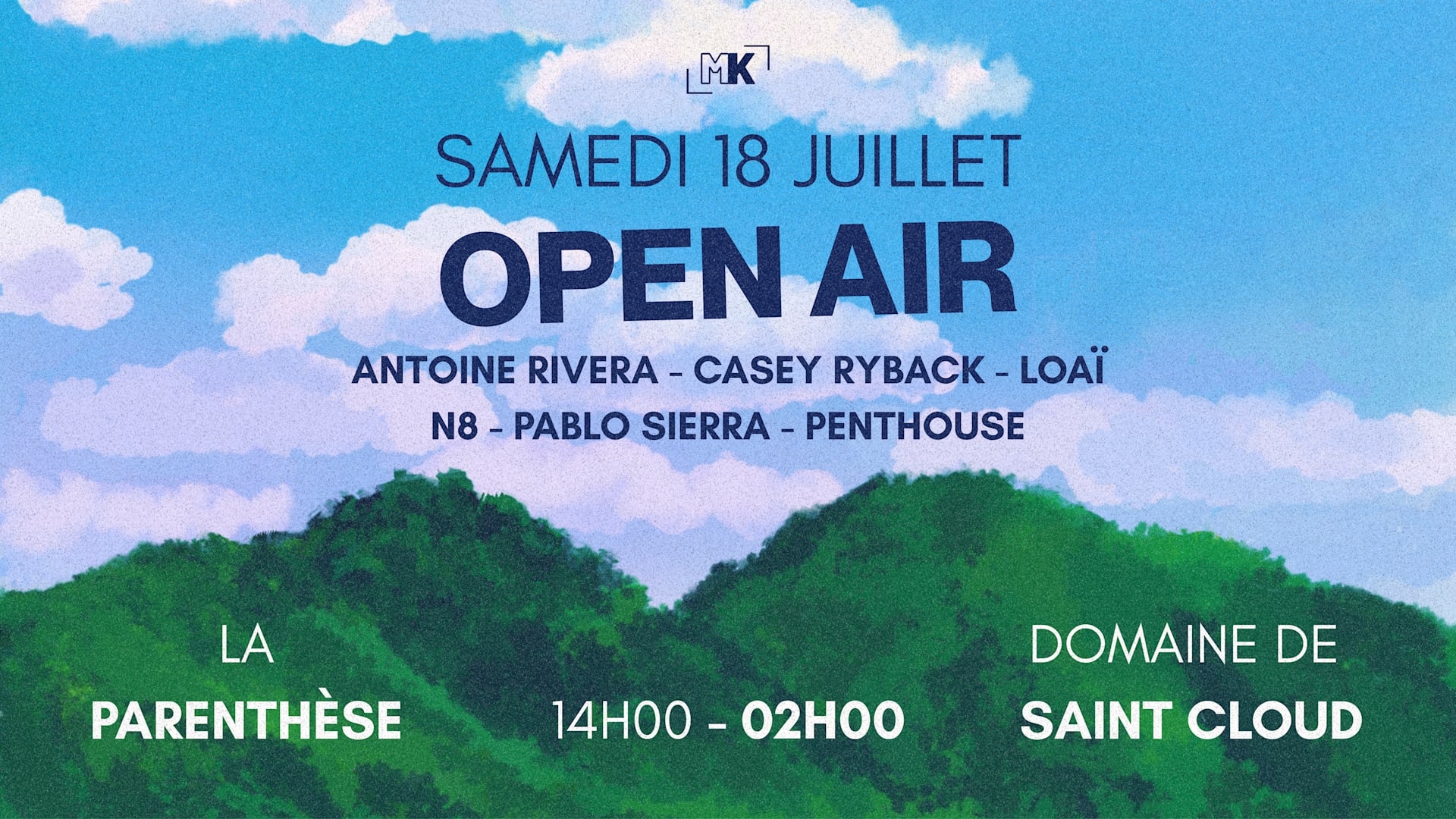 Mk Records Takeover — La Parenthèse - Open Air Cover