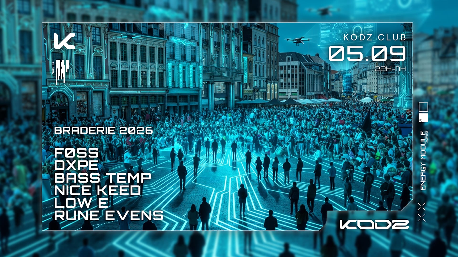 Kodz Presents Braderie 2026 - Foss - Nice Keed - Dxpe & More Cover
