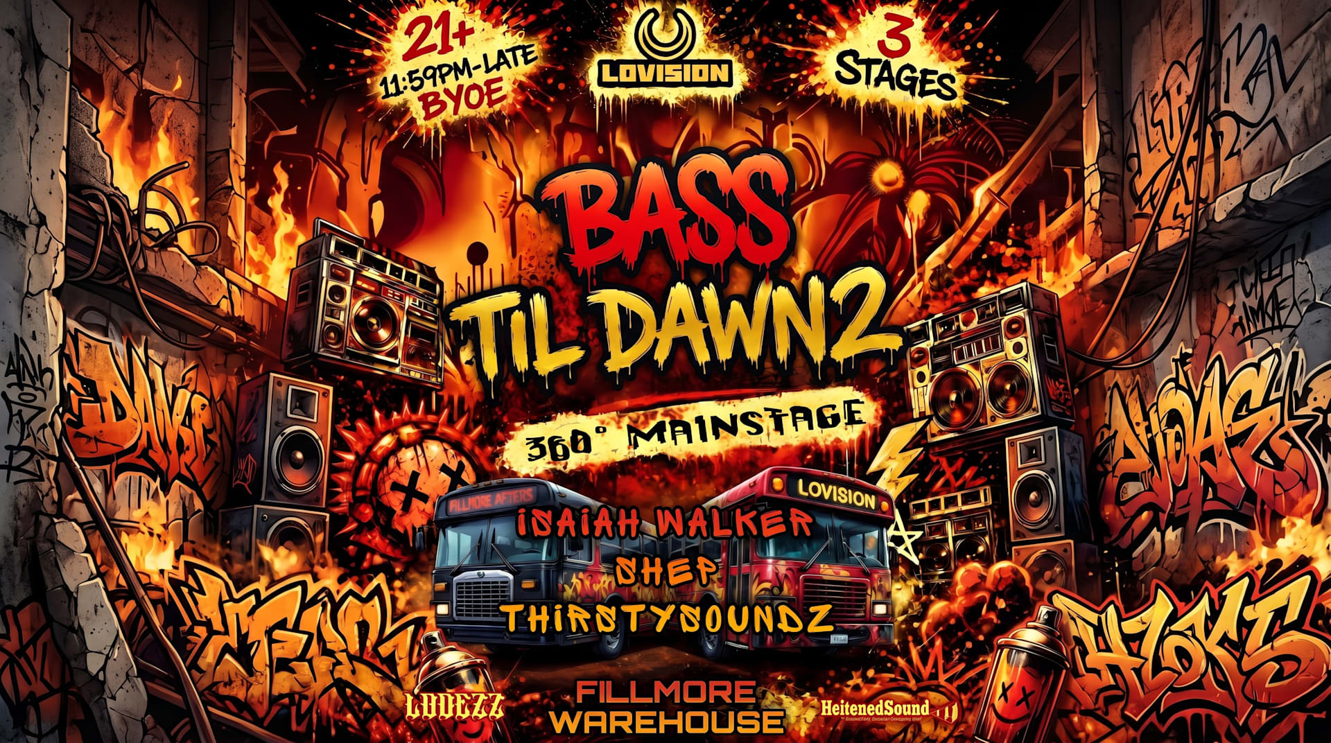 Lovision X Fillmore Presents - Bass Till Dawn 2 Cover