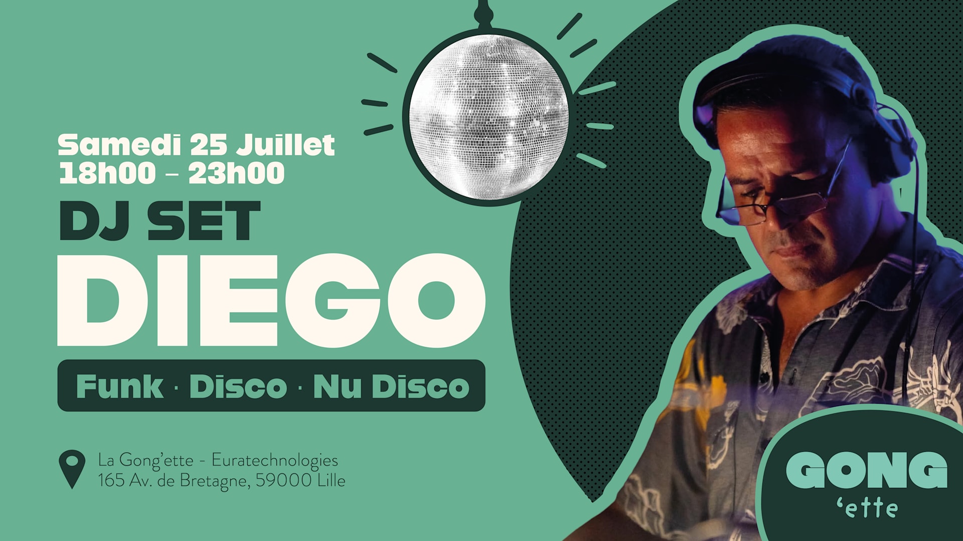 Soirée Funk, Disco & Nu-Disco W/ Diego Cover