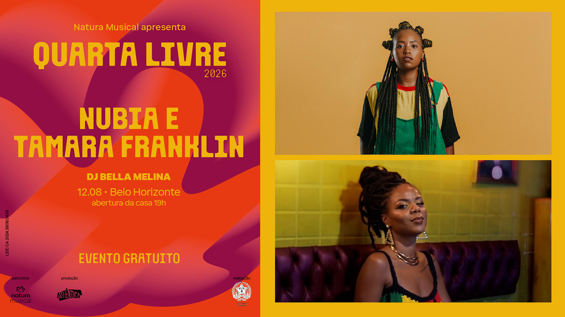 Quarta Livre Apresenta Núbia (Ma) E Tamara Franklin (Mg) Cover