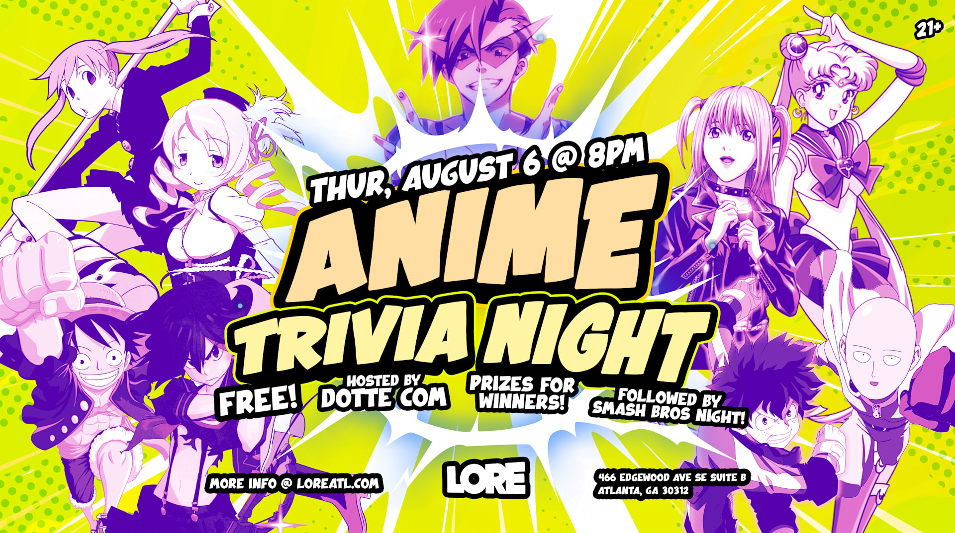 Anime Trivia Night (Free To Play) Cover