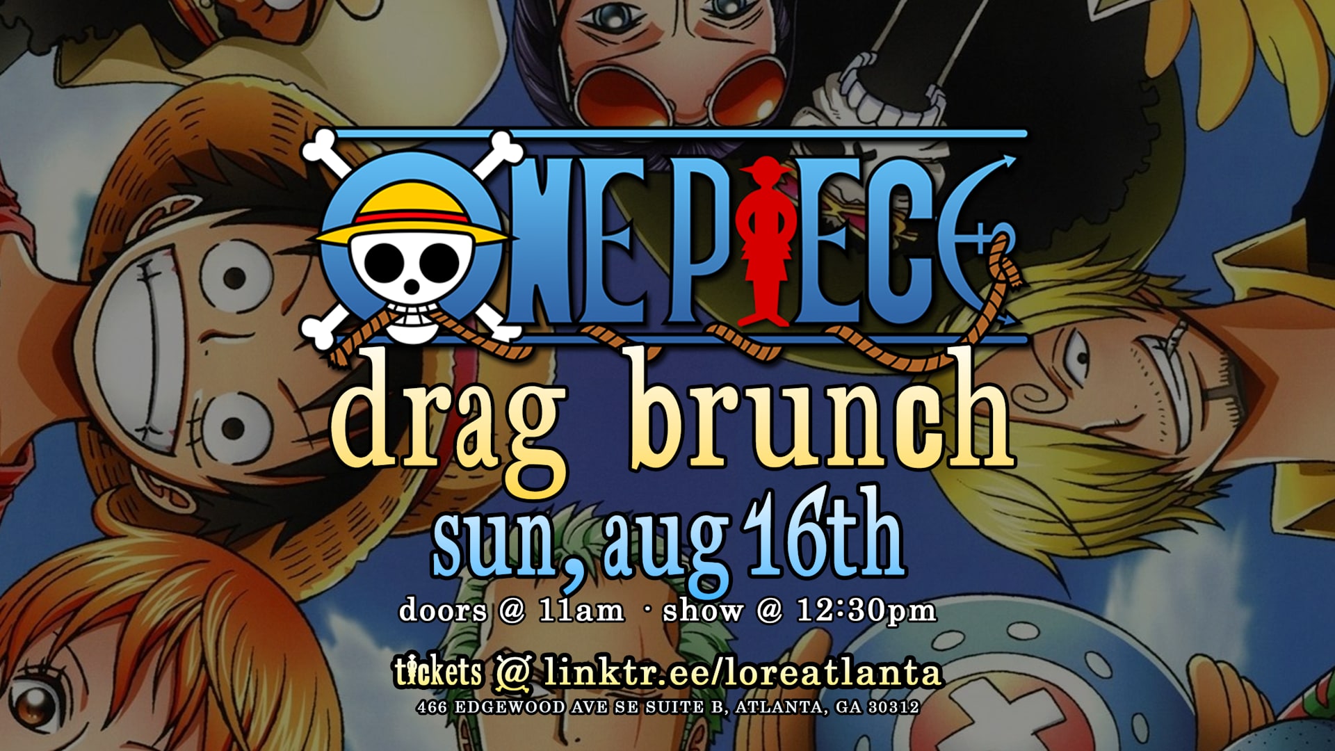 One Piece Drag Brunch Cover